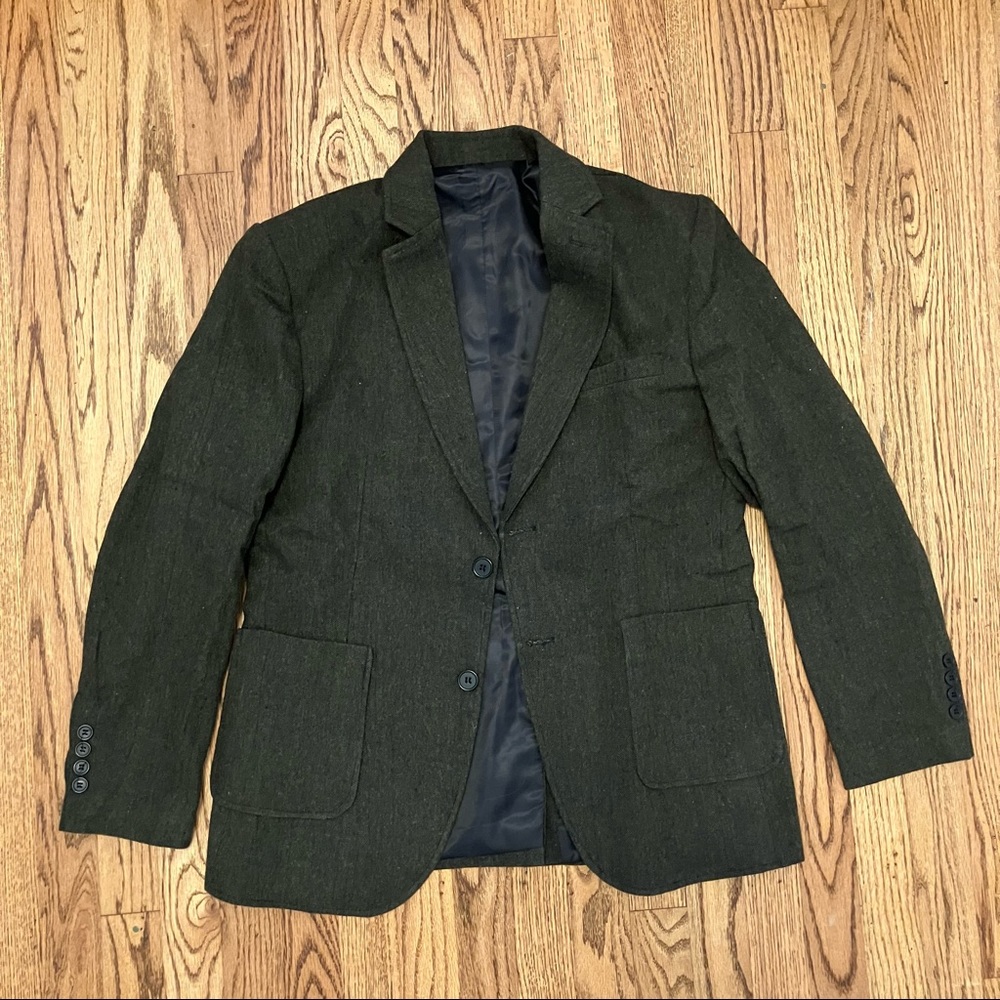Green Tweed Suit Set